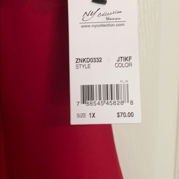 NWT 1x red plus size dress - Picture 6 of 8